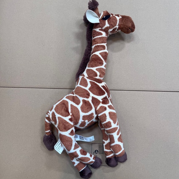 Giraffe Plush Toy Giraffe Stuffy Zoo Animal Brown Cream Sandlopare - Picture 2 of 5